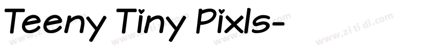 Teeny Tiny Pixls字体转换